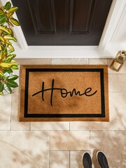 Natural Home Slogan Border Doormat - Image 1 of 5