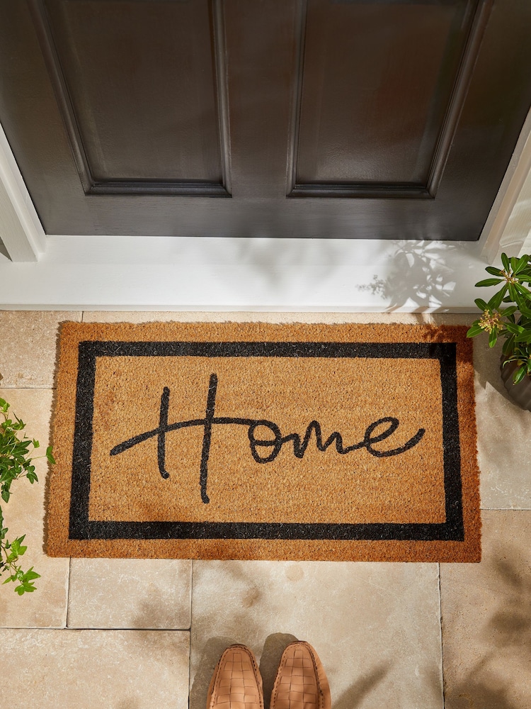 Natural Home Slogan Border Doormat - Image 2 of 5