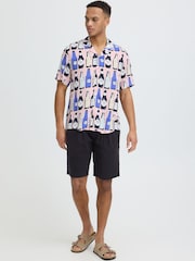 Blend Pink Anvar Bottle Print Short Sleeve Shirt - Image 3 of 5