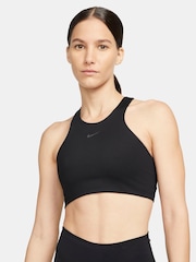 Nike Black Yoga DriFIT Alate Medium Support Lightly Lined Sports Bra - Image 1 of 4