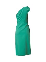 Chi Chi London Green One Shoulder Wrap Detail Midi Dress - Image 6 of 6