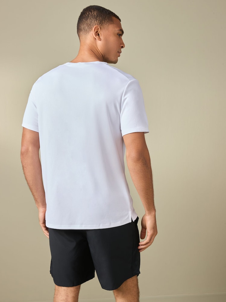 Nike White Dri-FIT Miler Running T-Shirt - Image 2 of 7