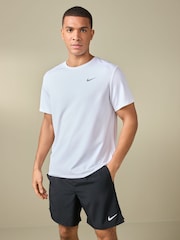 Nike White Dri-FIT Miler Running T-Shirt - Image 4 of 7