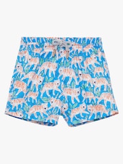 Trotters London Little Blue Tiger Swimshorts - Image 1 of 3