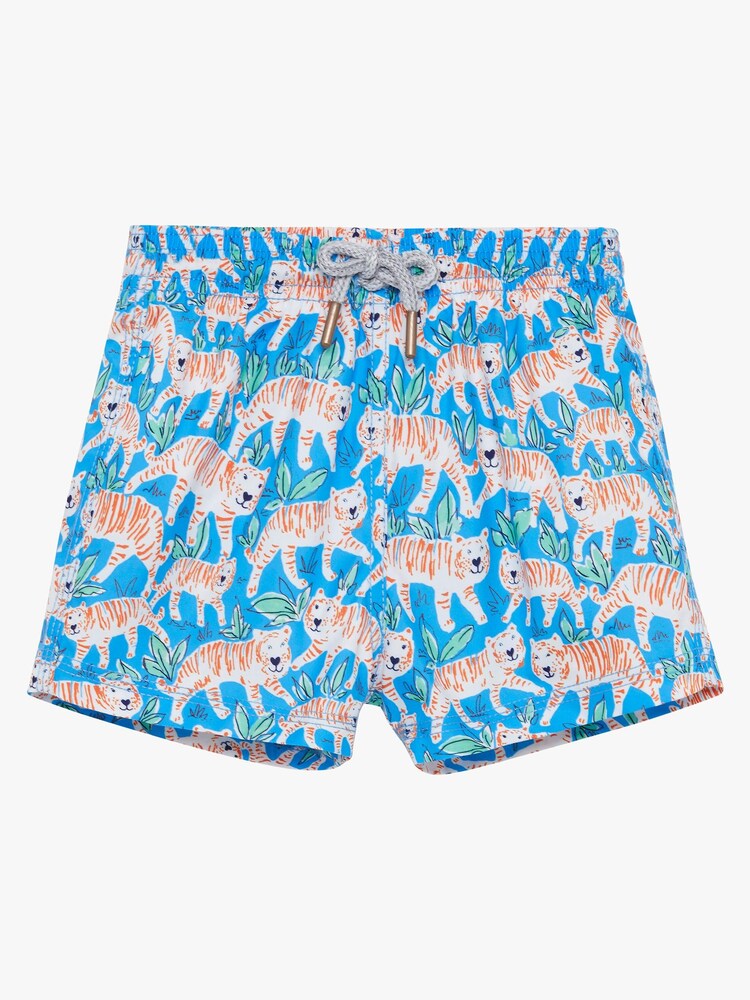 Trotters London Little Blue Tiger Swimshorts - Image 1 of 3