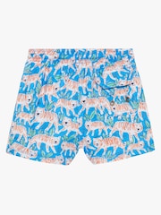 Trotters London Little Blue Tiger Swimshorts - Image 2 of 3