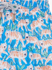 Trotters London Little Blue Tiger Swimshorts - Image 3 of 3