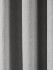 Fusion Sorbonne 100% Cotton Pair of Eyelet Room Darkening Curtains - Image 3 of 3