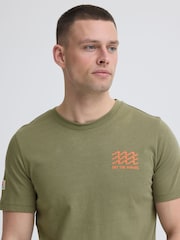 Blend Green Sun Island Crew Neck T-Shirt - Image 4 of 4