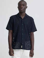 Blend Blue Akon Open Knit Shirt - Image 1 of 4