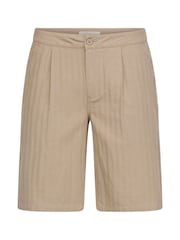 Blend Natural Morgan Pleated Detail Shorts - Image 4 of 4
