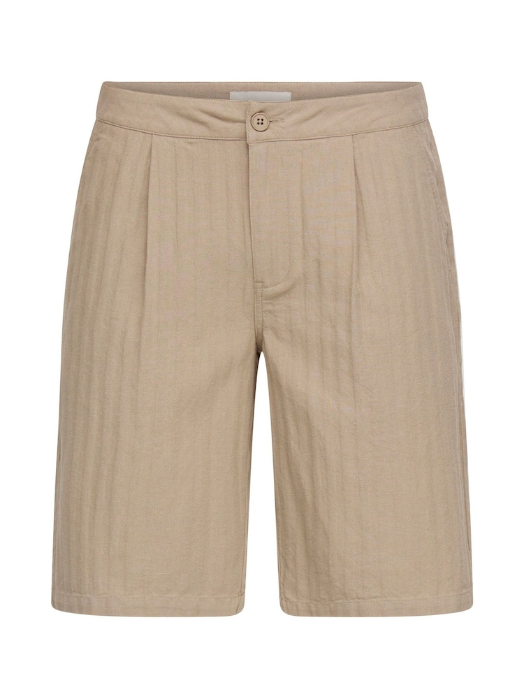 Blend Natural Morgan Pleated Detail Shorts - Image 4 of 4
