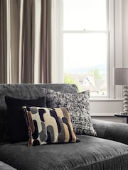 Black 43 x 43cm Matte Velvet Cushion - Image 4 of 6