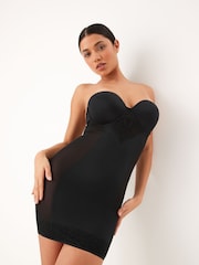 Black DD+ Firm Tummy Control Lightly Padded Lace Slip - Image 2 of 8