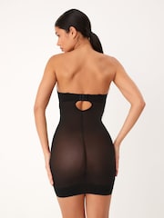 Black DD+ Firm Tummy Control Lightly Padded Lace Slip - Image 3 of 8