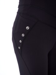 JoJo Maman Bébé Black Mesh Panel Performance Maternity Workout Leggings - Image 5 of 5
