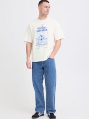 Blend Cream Kyros Printed Crew Neck T-Shirt - Image 3 of 5