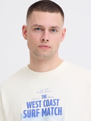 Blend Cream Kyros Printed Crew Neck T-Shirt - Image 4 of 5