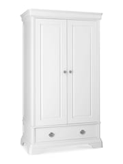 Bentley Designs White Chantilly Double, 1 Drawer Wardrobe - Image 2 of 4