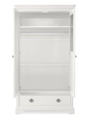 Bentley Designs White Chantilly Double, 1 Drawer Wardrobe - Image 3 of 4
