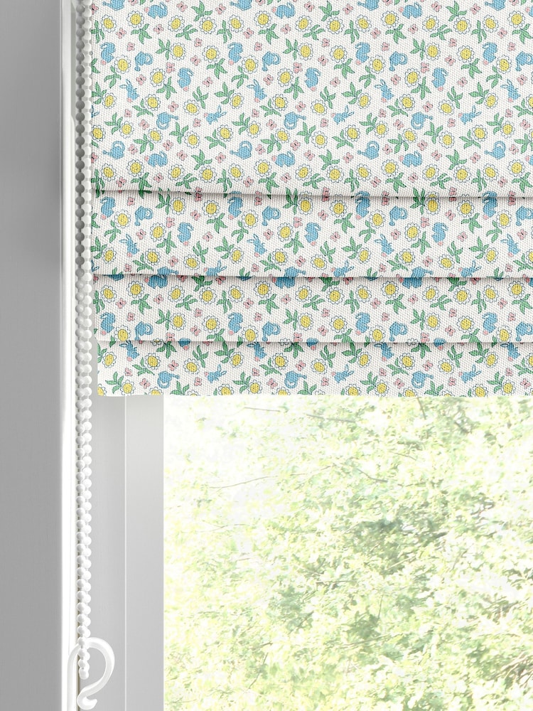 Cath Kidston Cream Kids Petal Flower Ditsy Made To Measure Roman 100% Cotton Blinds - Image 2 of 6
