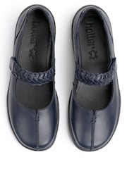 Hotter Navy Extra Wide Fit Shake II Touch Fastening Leather Shoes - Image 4 of 4