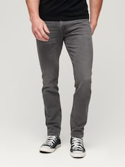 Superdry Grey Organic Cotton Slim Jeans - Image 1 of 3