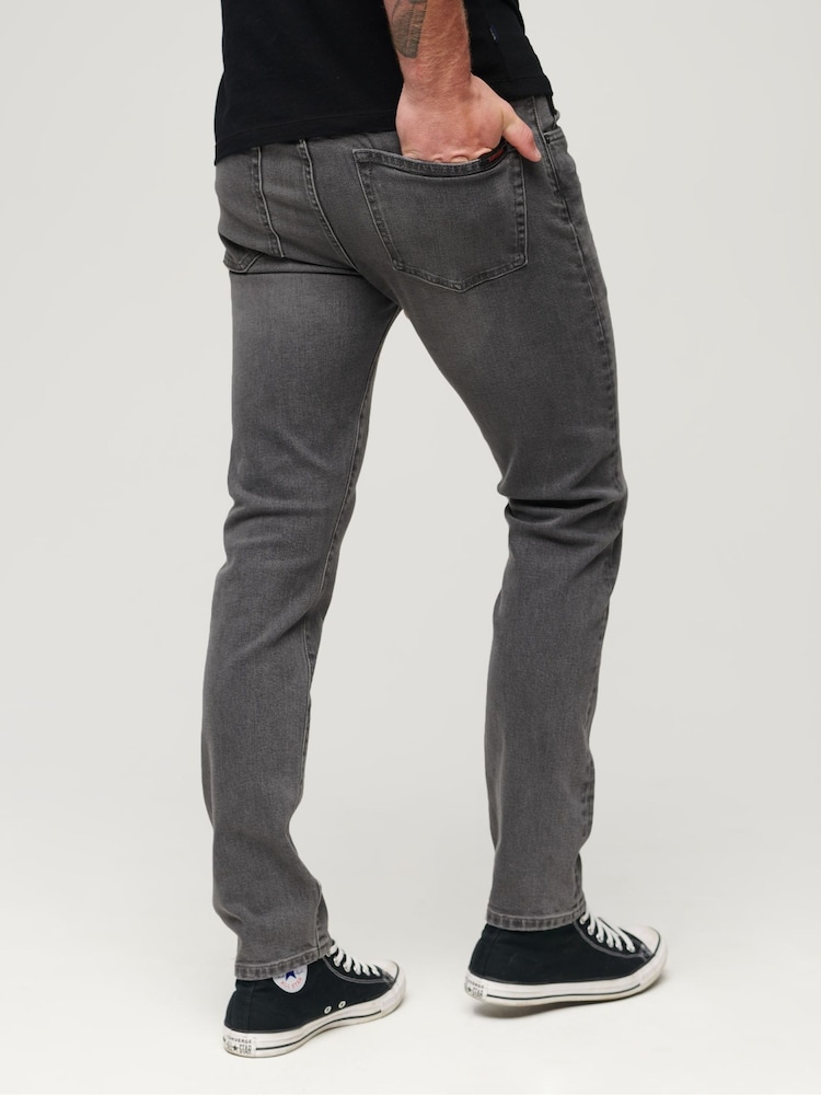Superdry Grey Organic Cotton Slim Jeans - Image 2 of 3