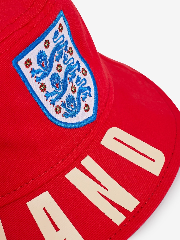 Red England Bucket Hat (1-16yrs) - Image 5 of 5