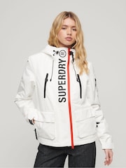 Superdry White Ultimate SD Windcheater Jacket - Image 1 of 9