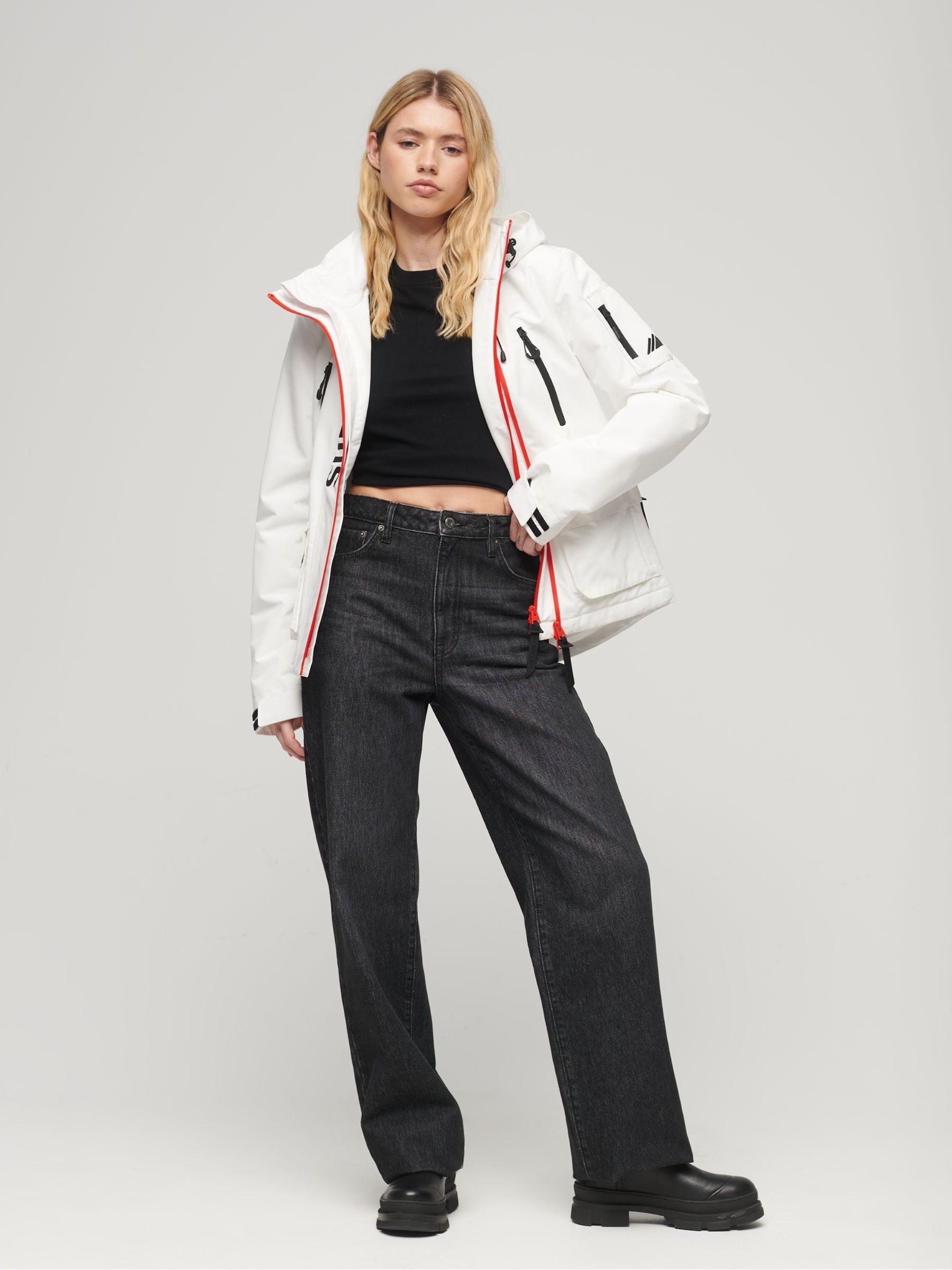 White windcheater jacket outlet