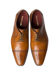 Loake Foley Calf Leather Semi Brogue Shoes - Image 4 of 4