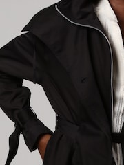 Religion Black Lightweight Waterfall Cotton Charisma Trench Coat - Image 9 of 9