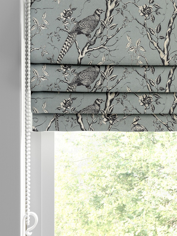 Teal Blue Carren Made To Measure Roman Blind - Image 2 of 6