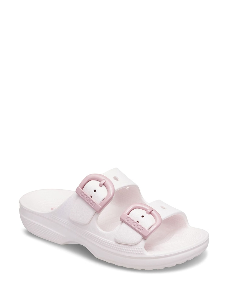 Crocs Pink Saturday Slide Sandals - Image 2 of 6