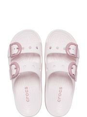 Crocs Pink Saturday Slide Sandals - Image 4 of 6