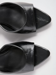 Friends Like These Black Mid Stiletto Heeled Mule Sandals - Image 6 of 7