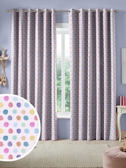 Voyage Blossom Dotty Made To Measure Curtains - Image 1 of 9
