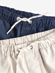 Azul marino/crema piedra - Pantalones cortos sin cierres (3-16 años) - Imagen 5 de 6