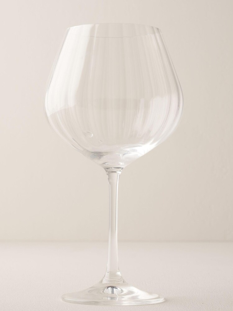 Truly Set of 4 Clear Fluted Crystal Gin Glasses - Image 1 of 3