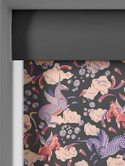 Cath Kidston Navy Blue Kids Unicorn Made To Measure Roller Blinds - Image 3 of 6