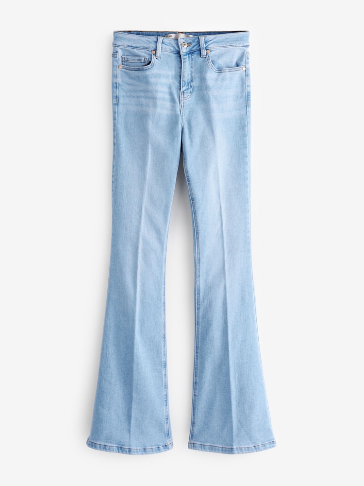Bleach Wash Stretch Flare Jeans - Image 6 of 6