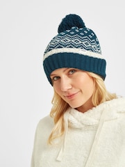 Tog 24 Blue Cawley Chocolate Winter Knitted Hat - Image 1 of 2