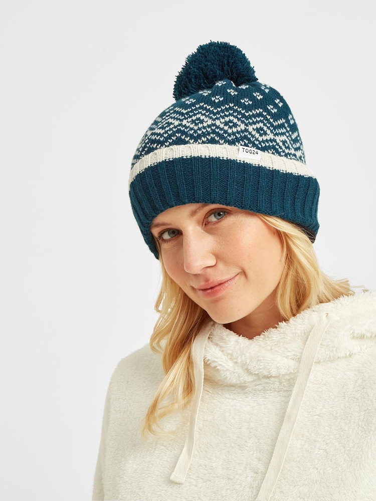 Tog 24 Blue Cawley Chocolate Winter Knitted Hat - Image 1 of 2