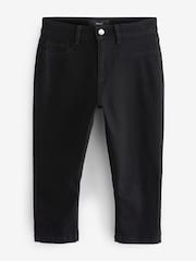 Black Pedal Pusher Cropped Jeans - Image 4 of 4