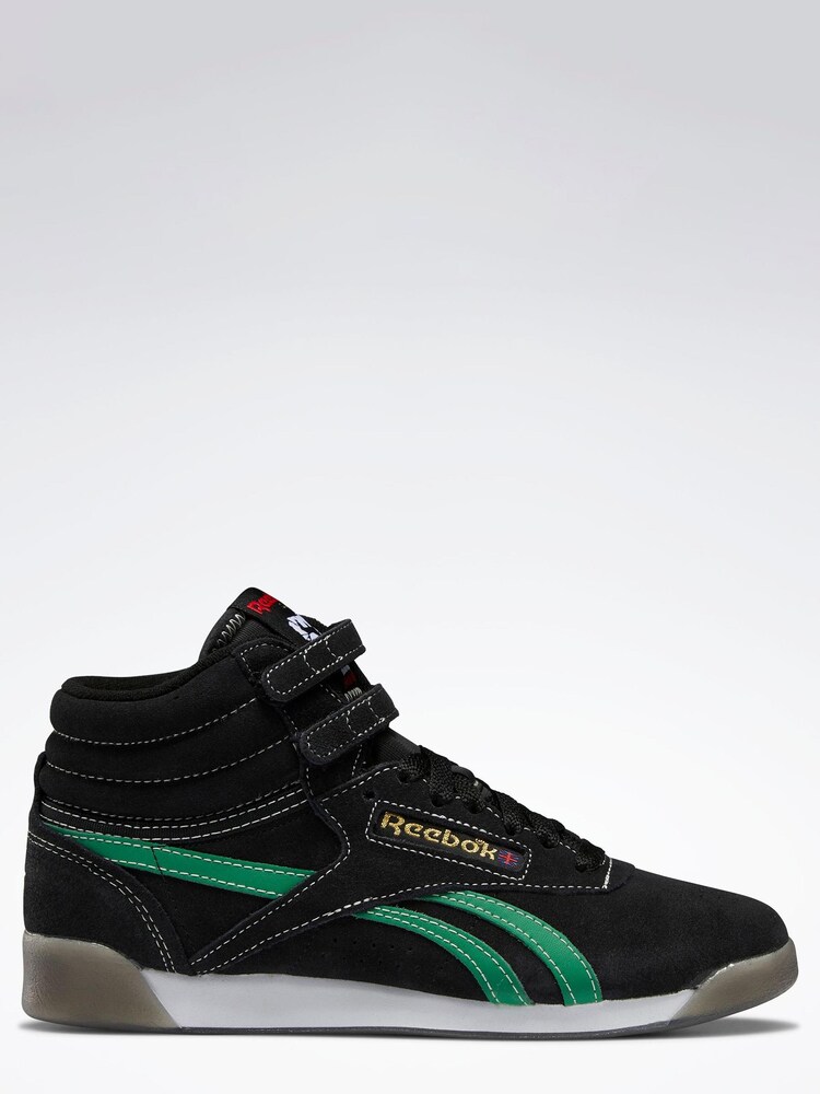 Reebok Freestyle Hi Black Trainers - Image 1 of 6
