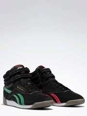 Reebok Freestyle Hi Black Trainers - Image 3 of 6