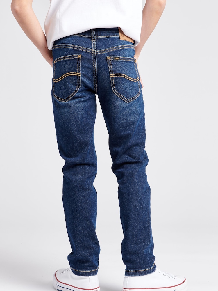 Lee Dark Blue Luke Slim Fit Jeans - Image 2 of 8 Lee Dark Blue Luke Slim Fit Jeans - Image 2 of 8