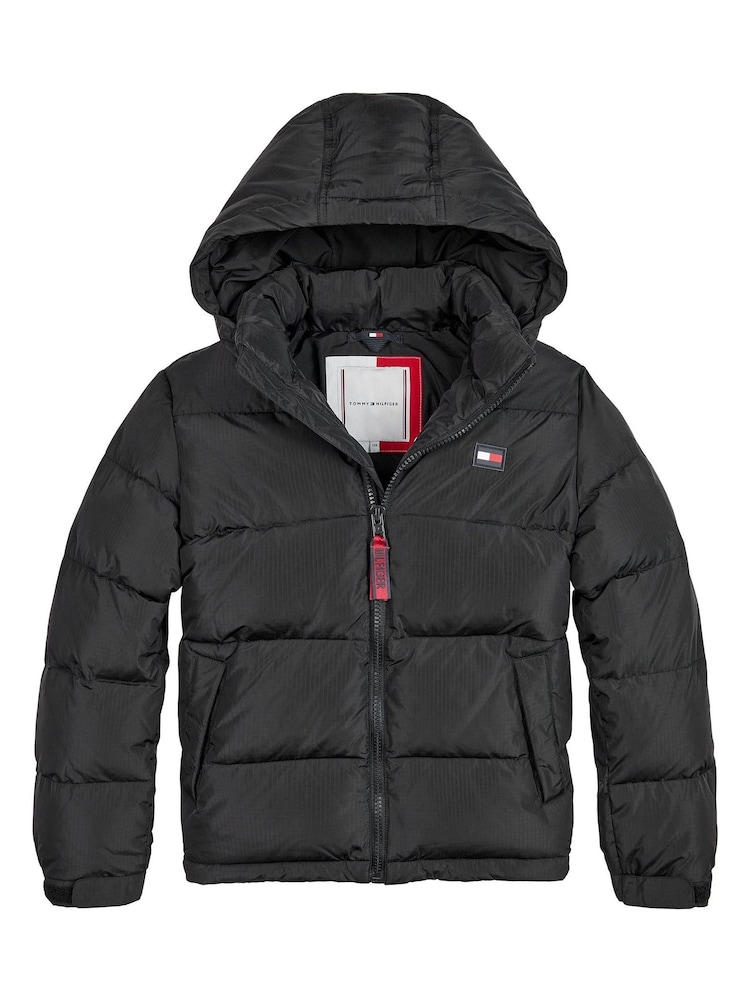 Tommy Hilfiger Black Alaska Puffer Jacket - Image 1 of 3 Tommy Hilfiger Black Alaska Puffer Jacket - Image 1 of 3