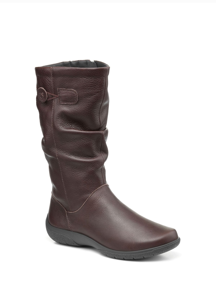 Hotter Brown Regular Fit Derrymore II Zip-Fastening Boots - Image 2 of 3